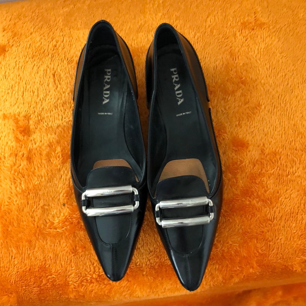 PRADA KITTEN HEEL SHOES